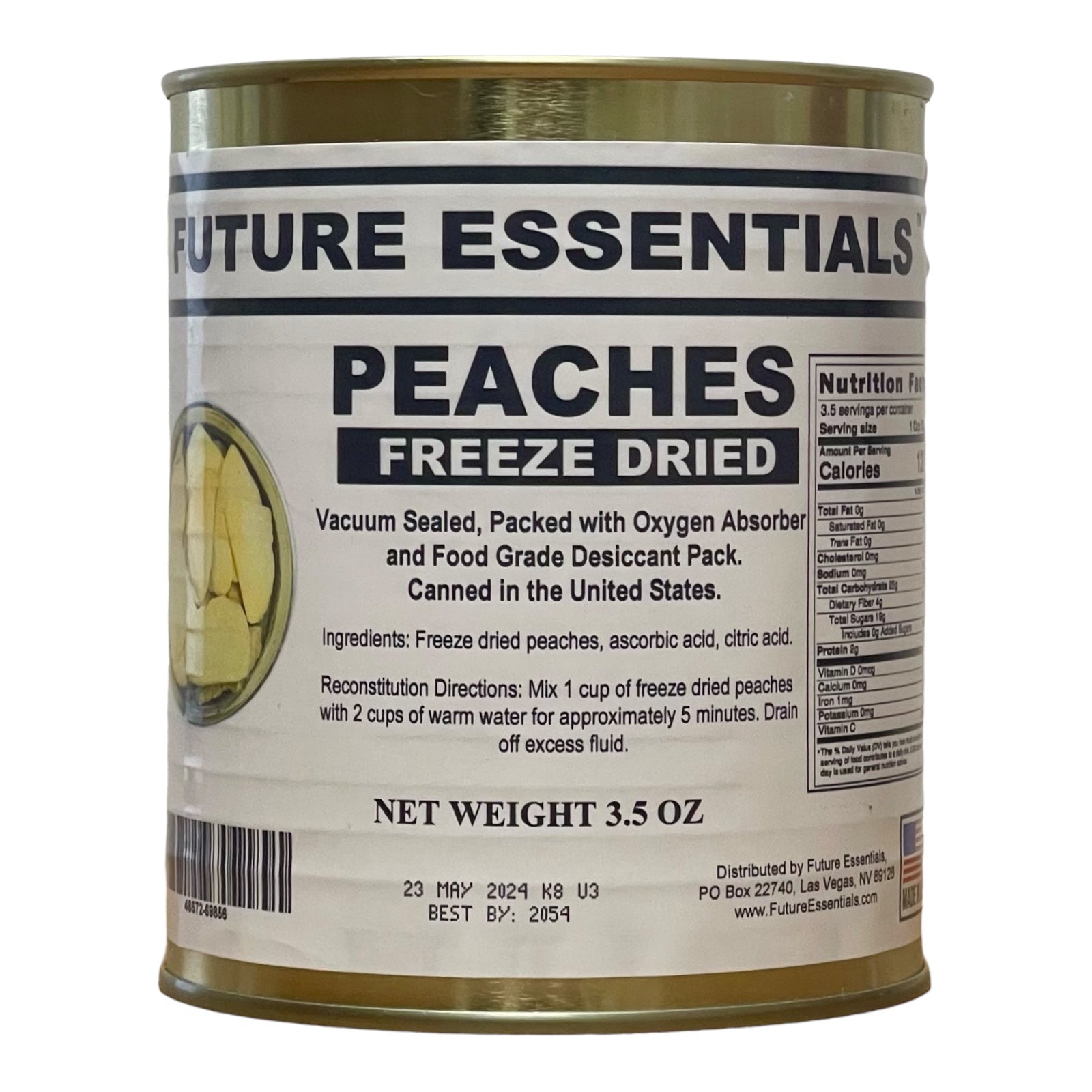 Future Essentials Freeze Dried Sliced Peaches