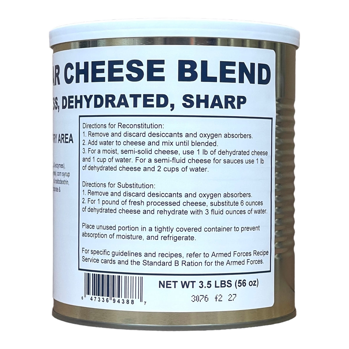 Dehydrated Powdered Cheddar Cheese Blend (SC)