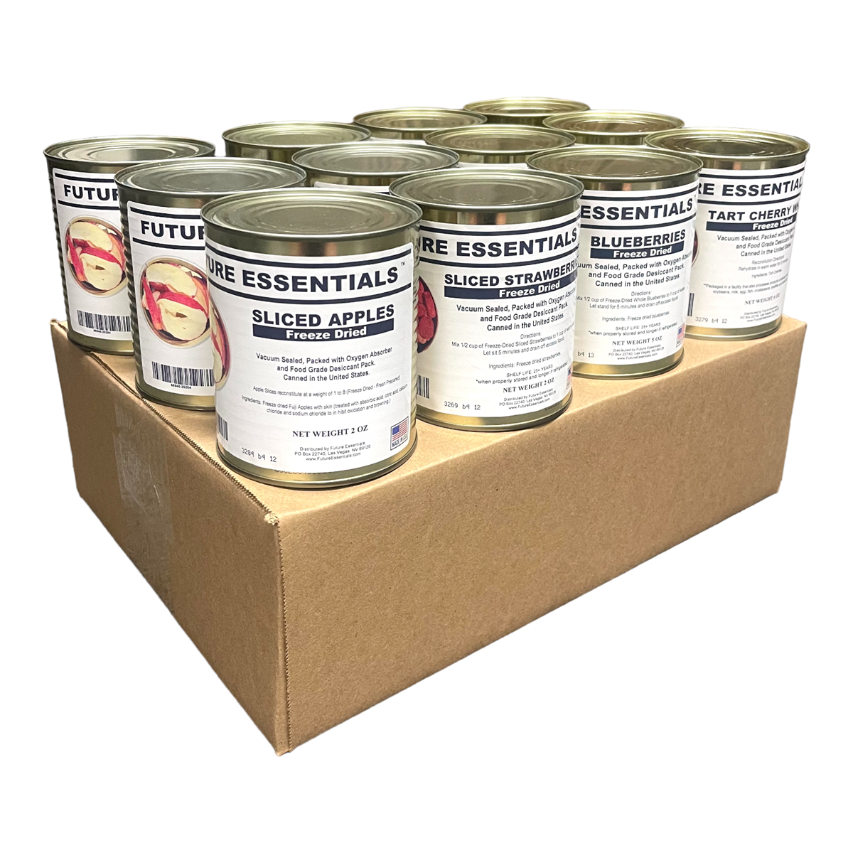Case (12 Cans) of Future Essentials Freeze Dried Fruit Variety (SC)