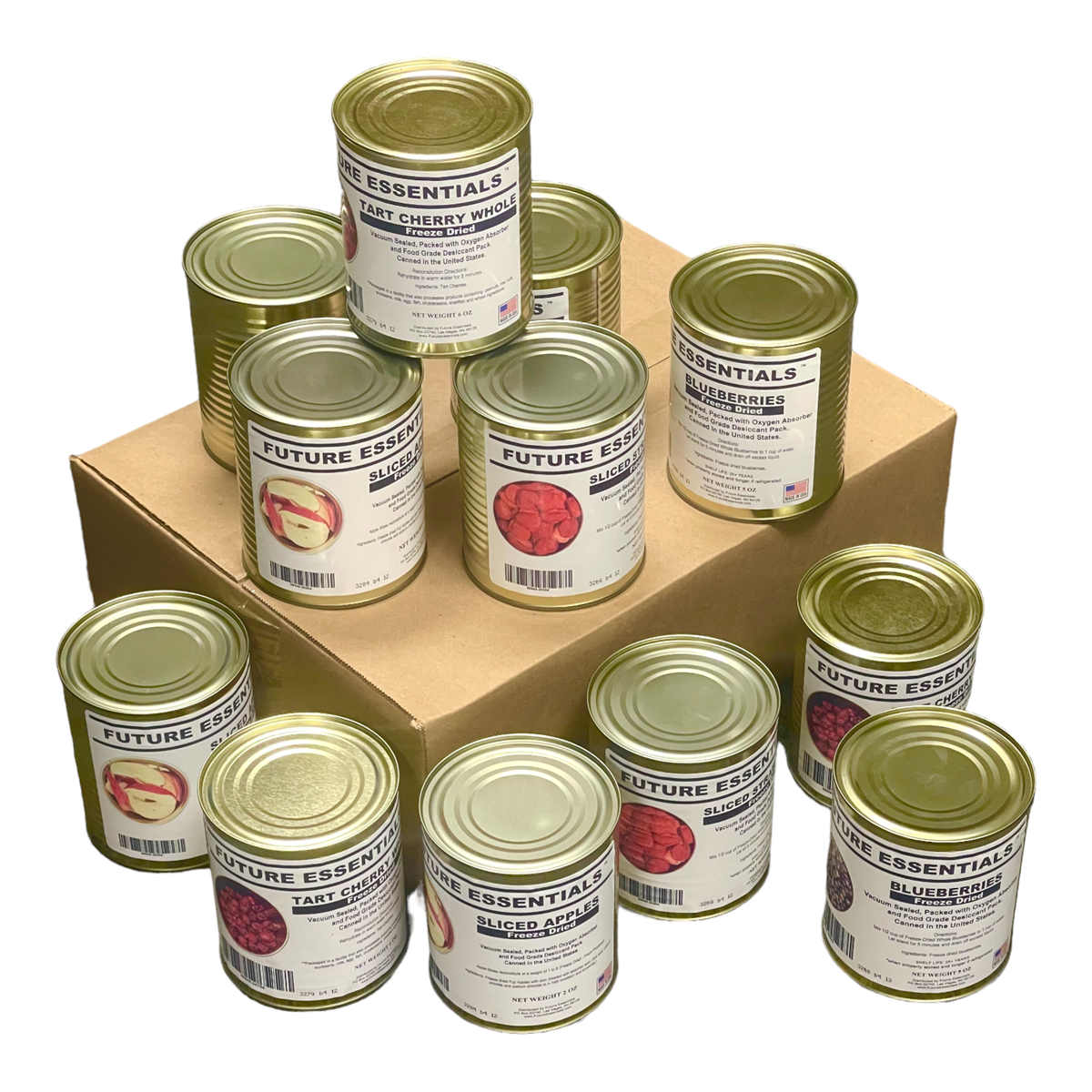 Case (12 Cans) of Future Essentials Freeze Dried Fruit Variety (SC)