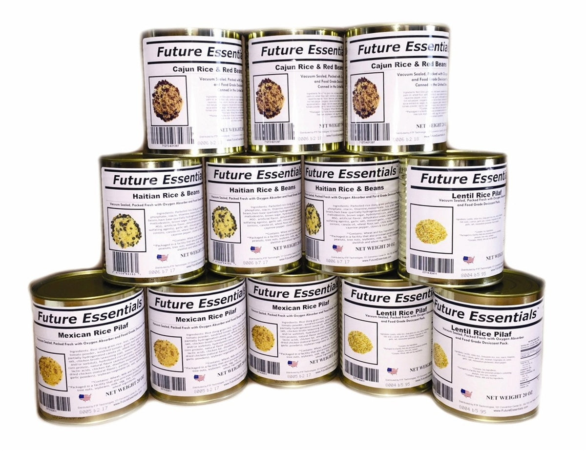 Case (12 Cans) of Future Essentials Canned Rice Variety (SC)