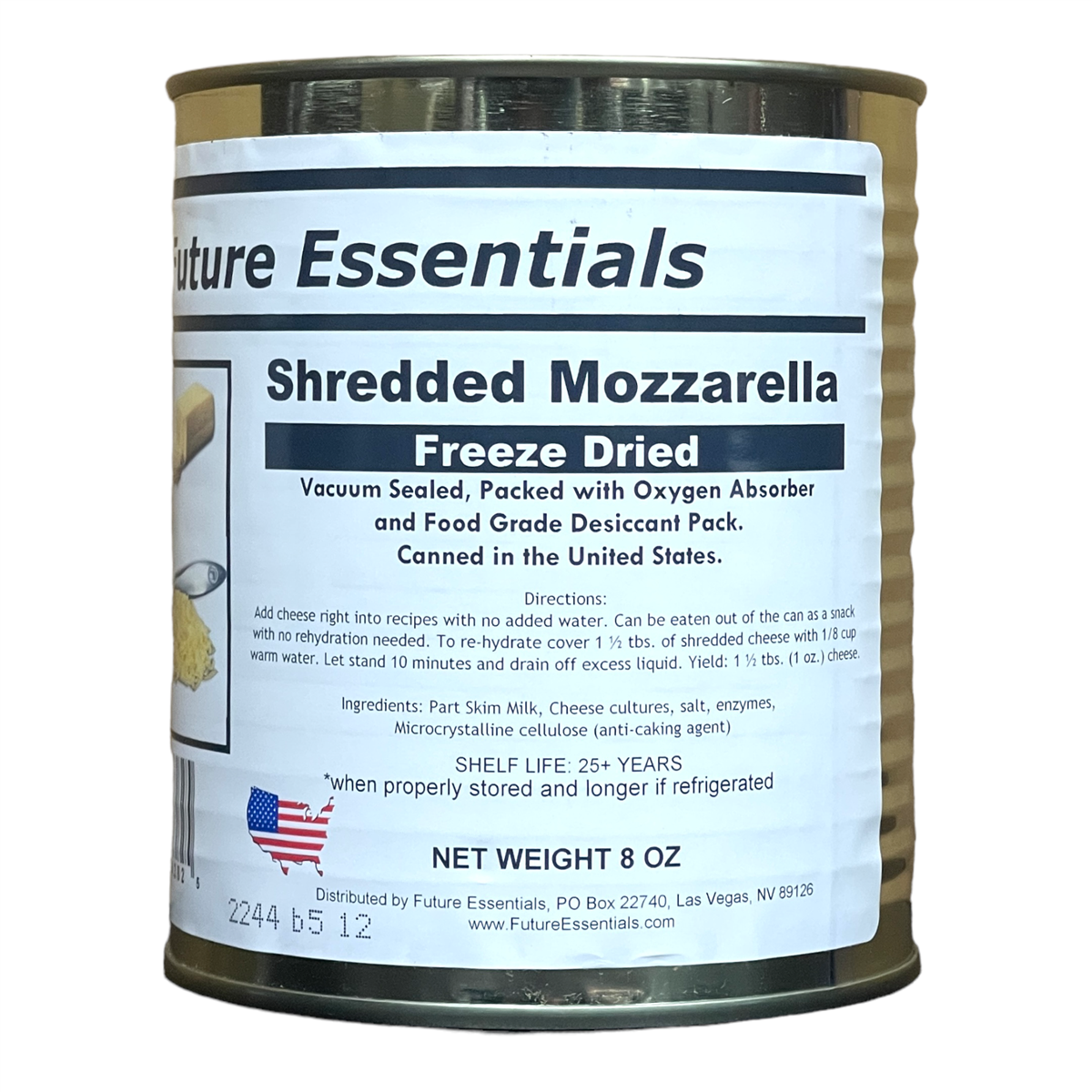 Future Essentials Freeze Dried Shredded Mozzarella Cheese (SC)