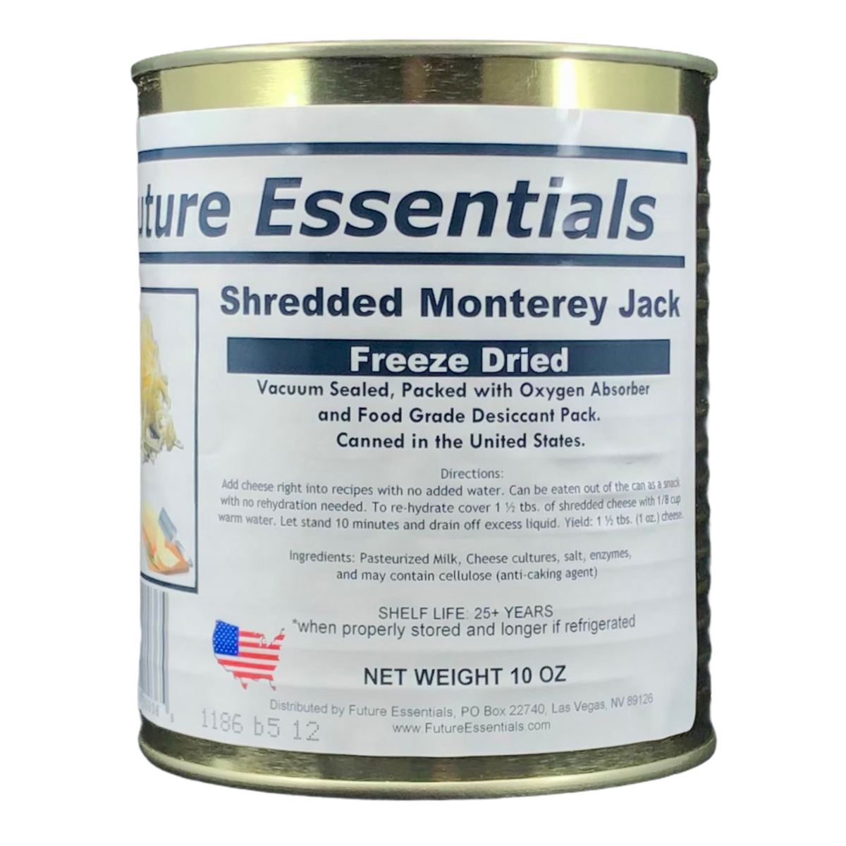 Future Essentials Freeze Dried Shredded Monterey Jack Cheese (SC)