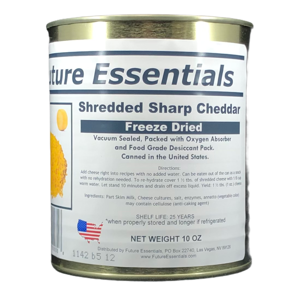 Future Essentials Freeze Dried Shredded Sharp Cheddar Cheese (SC)