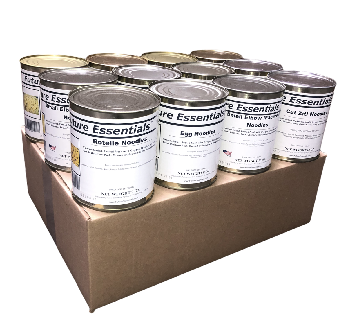 Case (12 Cans) of Future Essentials Canned Pasta Variety (SC)