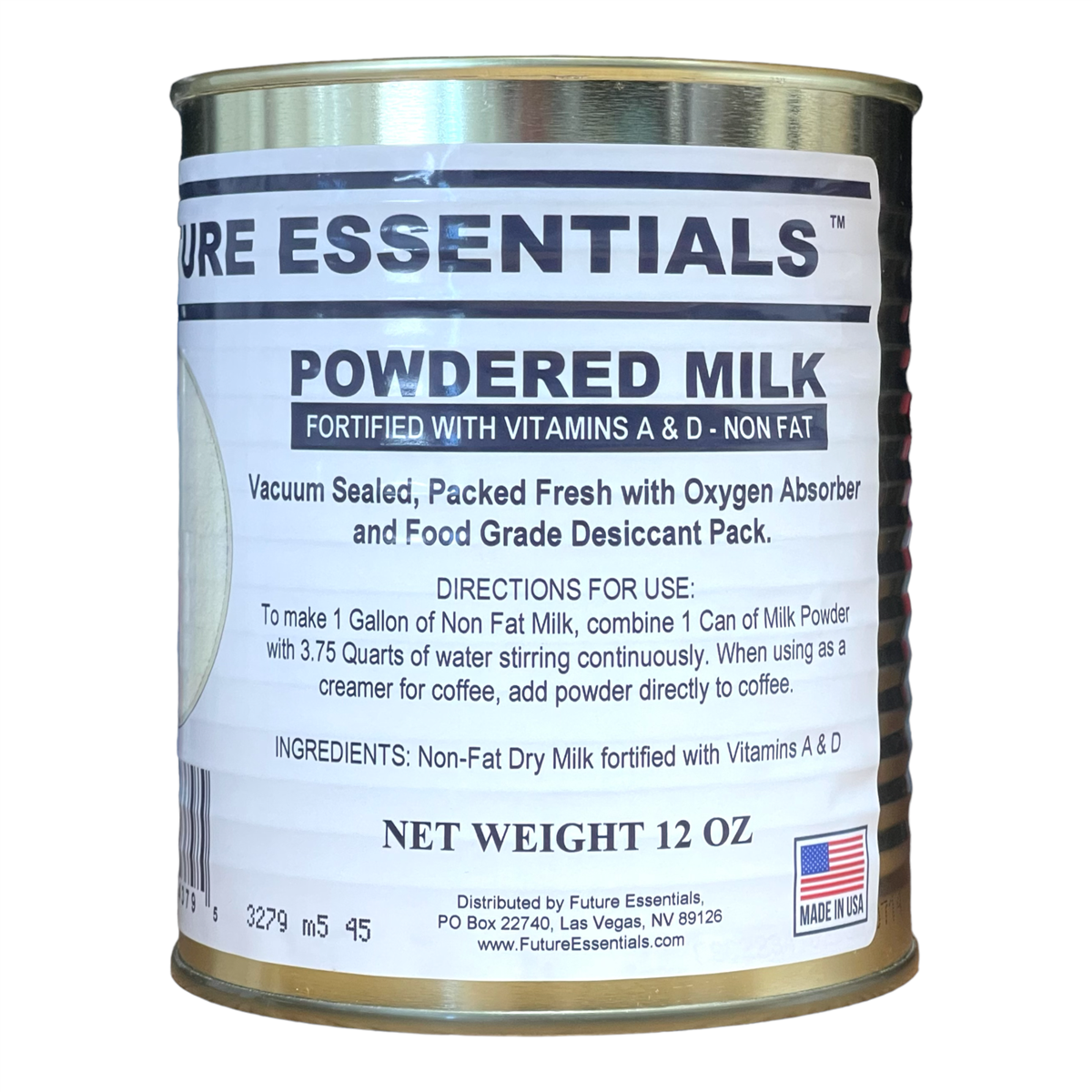 Future Essentials Powdered Instant Non-Fat Dry Milk (SC)