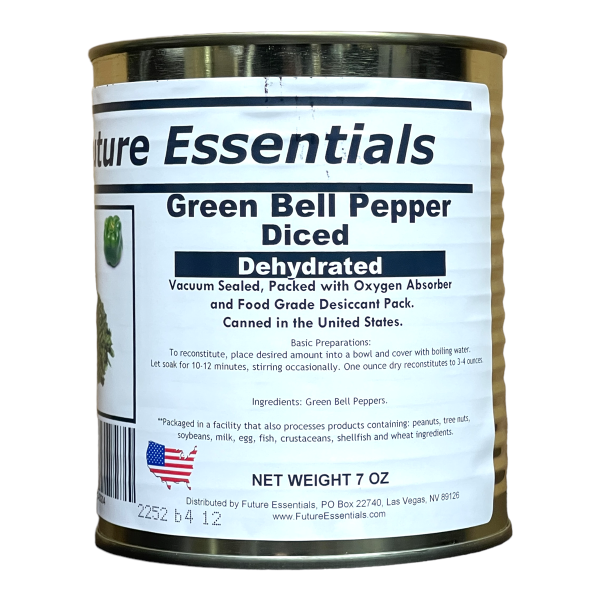 Future Essentials Dehydrated Diced Green Bell Peppers (SC)