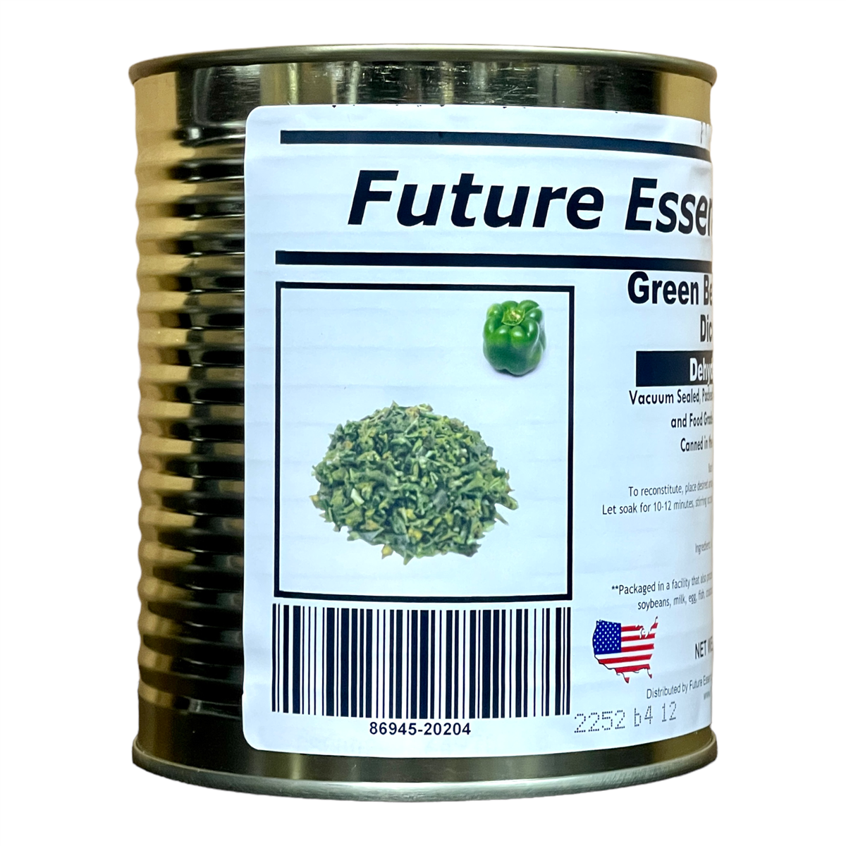 Future Essentials Dehydrated Diced Green Bell Peppers (SC)
