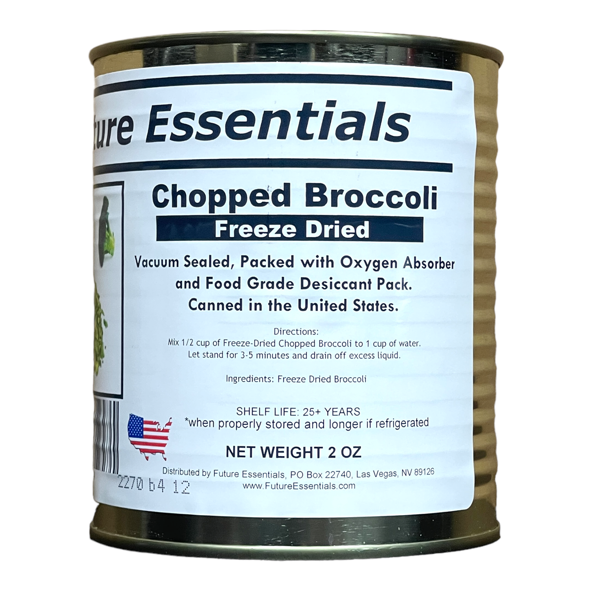 Future Essentials Freeze Dried Chopped Broccoli (SC)