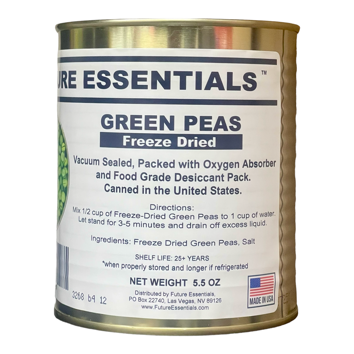 Future Essentials Freeze Dried Green Peas (SC)
