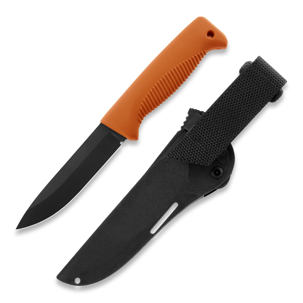 Peltonen M07 Ranger Puukko Black Cerakote Orange Handle FJP137 (SC)