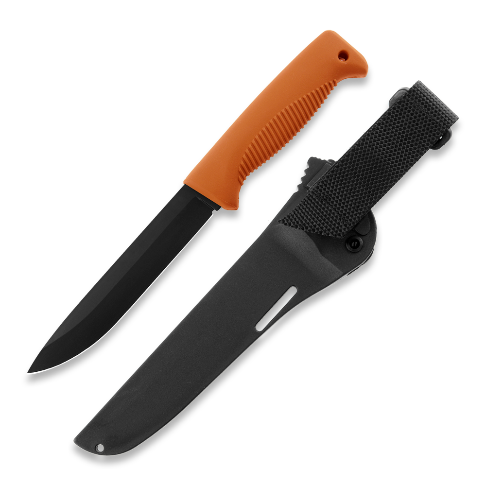 Peltonen M95 Ranger Puukko Black Cerakote Orange Handle FJP140 (SC)