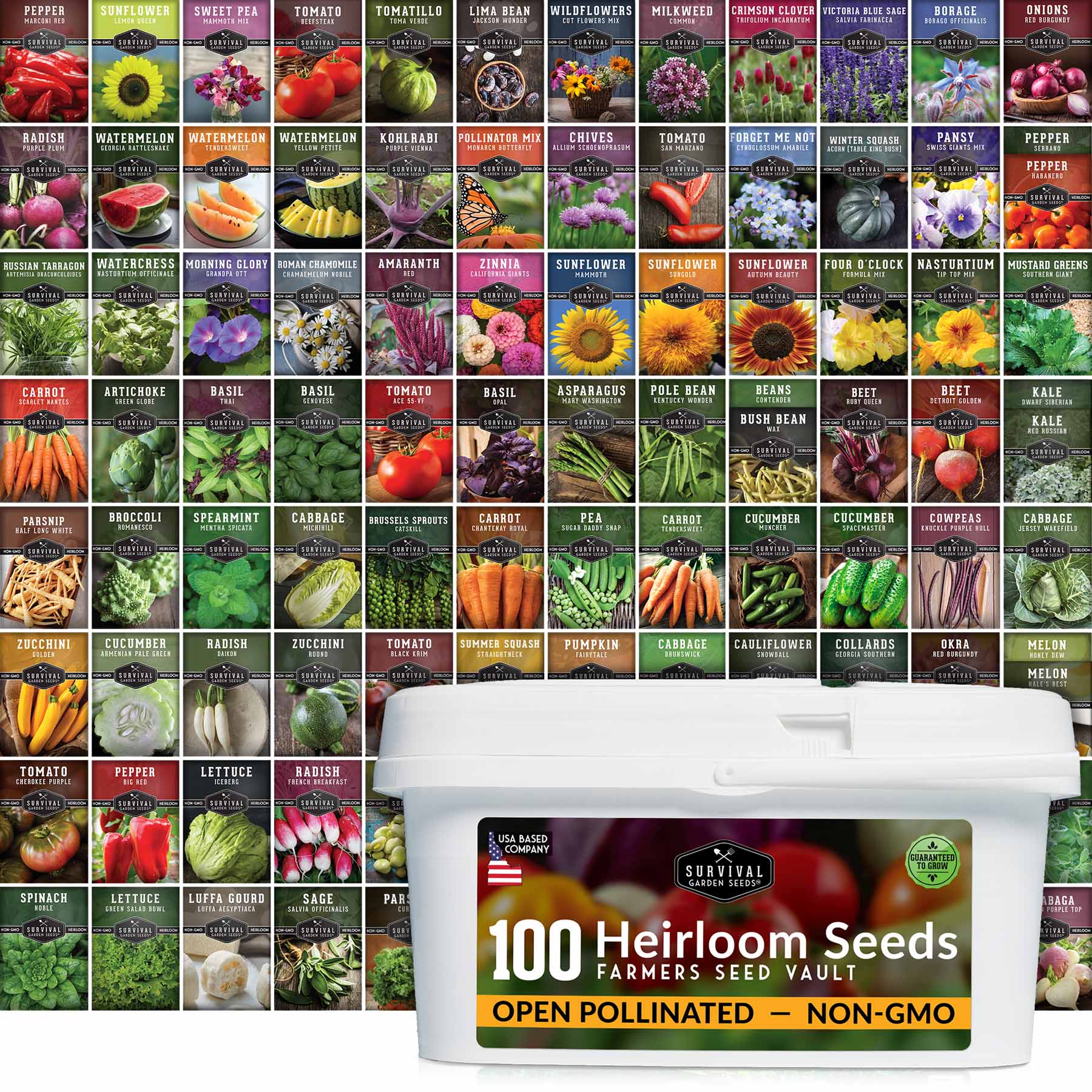 Farmers Survival Seed Vault - 100 Varieties (SC)