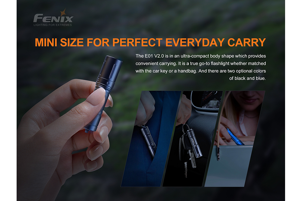 Fenix E01 V2.0 AAA Flashlight Blue