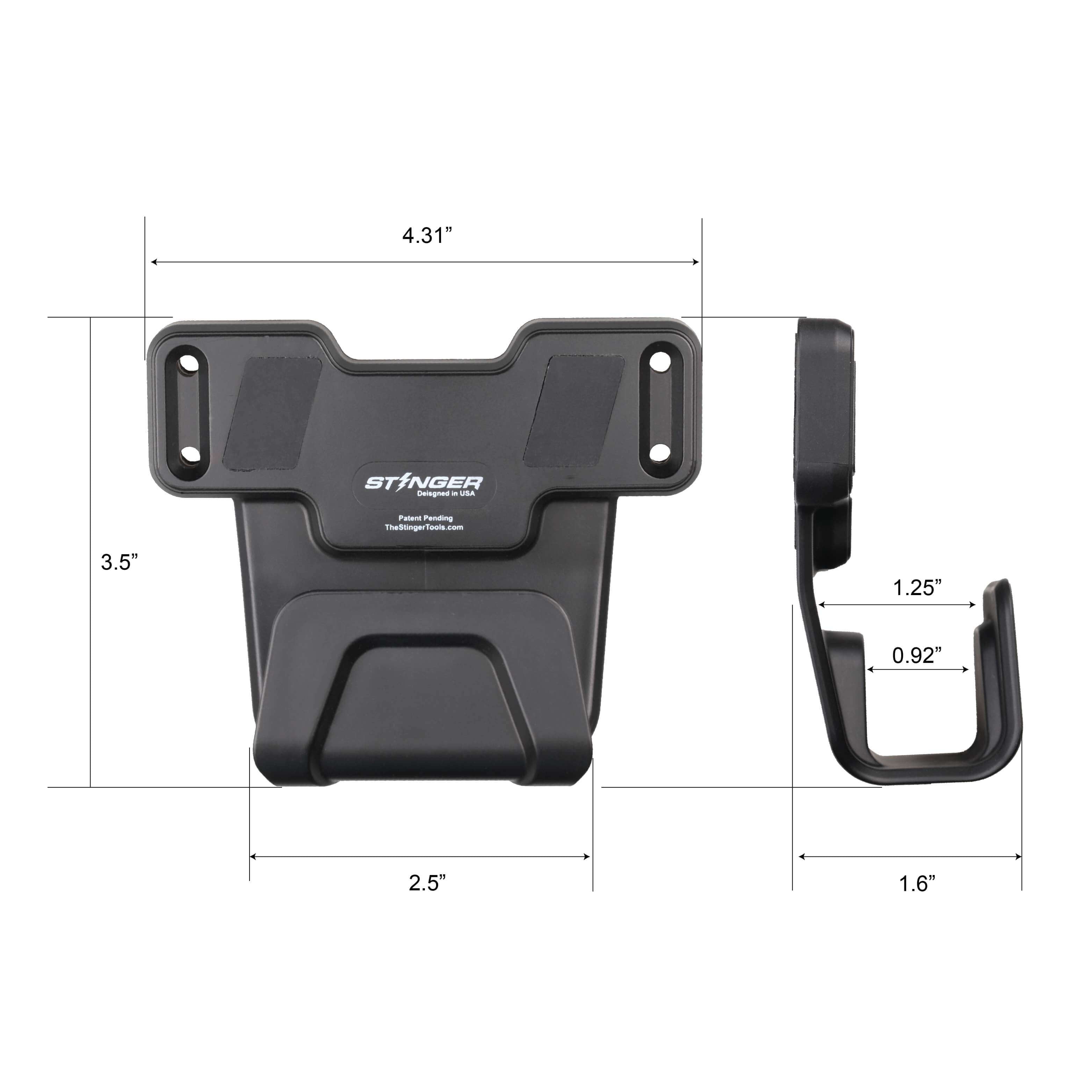 Stinger Magnetic Gun Mount (M1) w/ Safety Trigger Guard Protection (USA Flag 2-Pack) (SC)