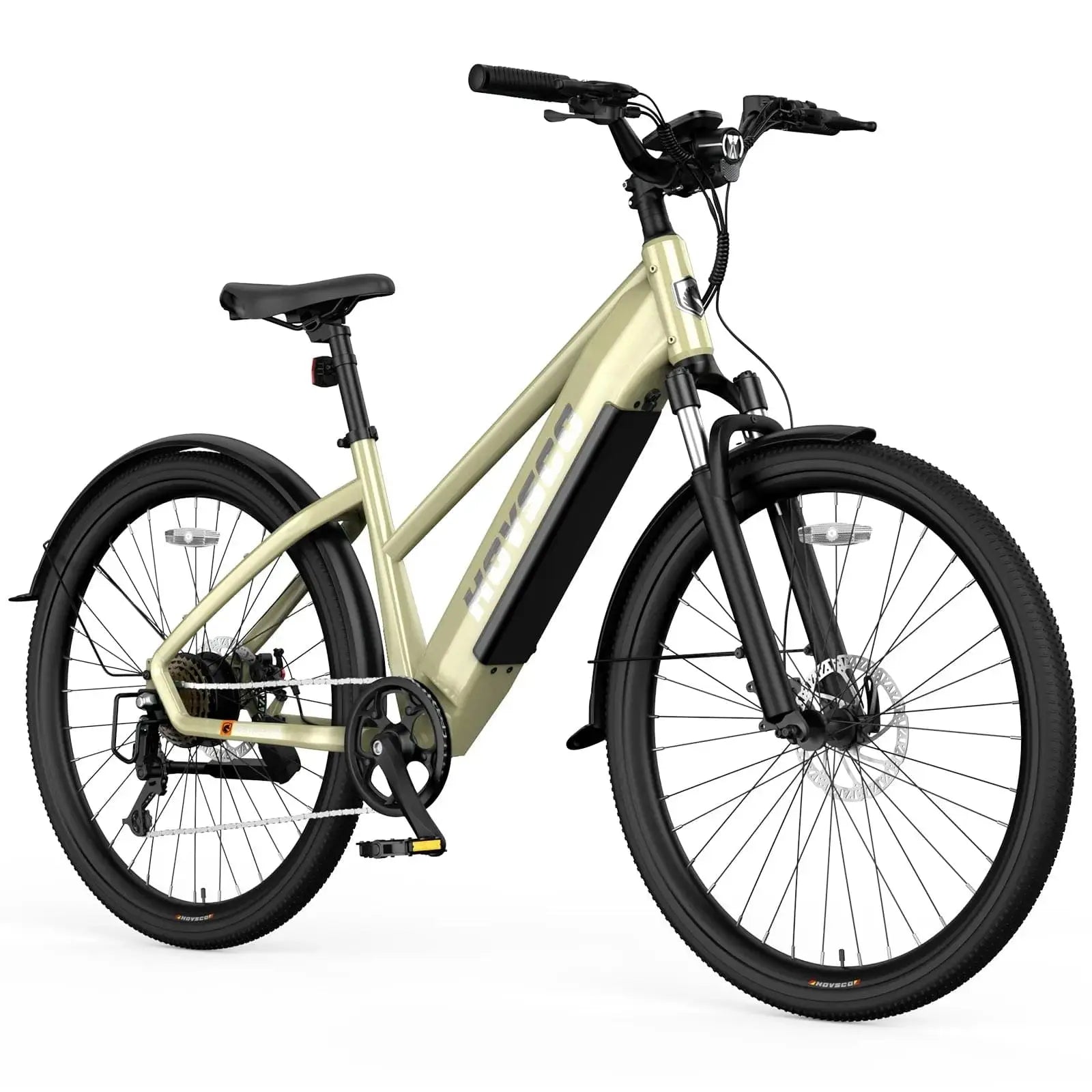 HOVSCO HovCity 27.5" Step-Thru Cruiser Electric Bike For Adults