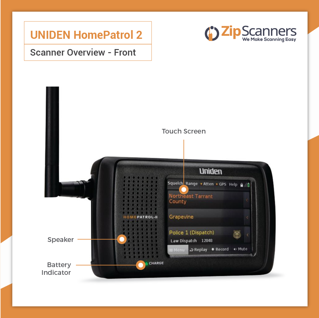 HomePatrol 2 Uniden Police Scanner (SC)