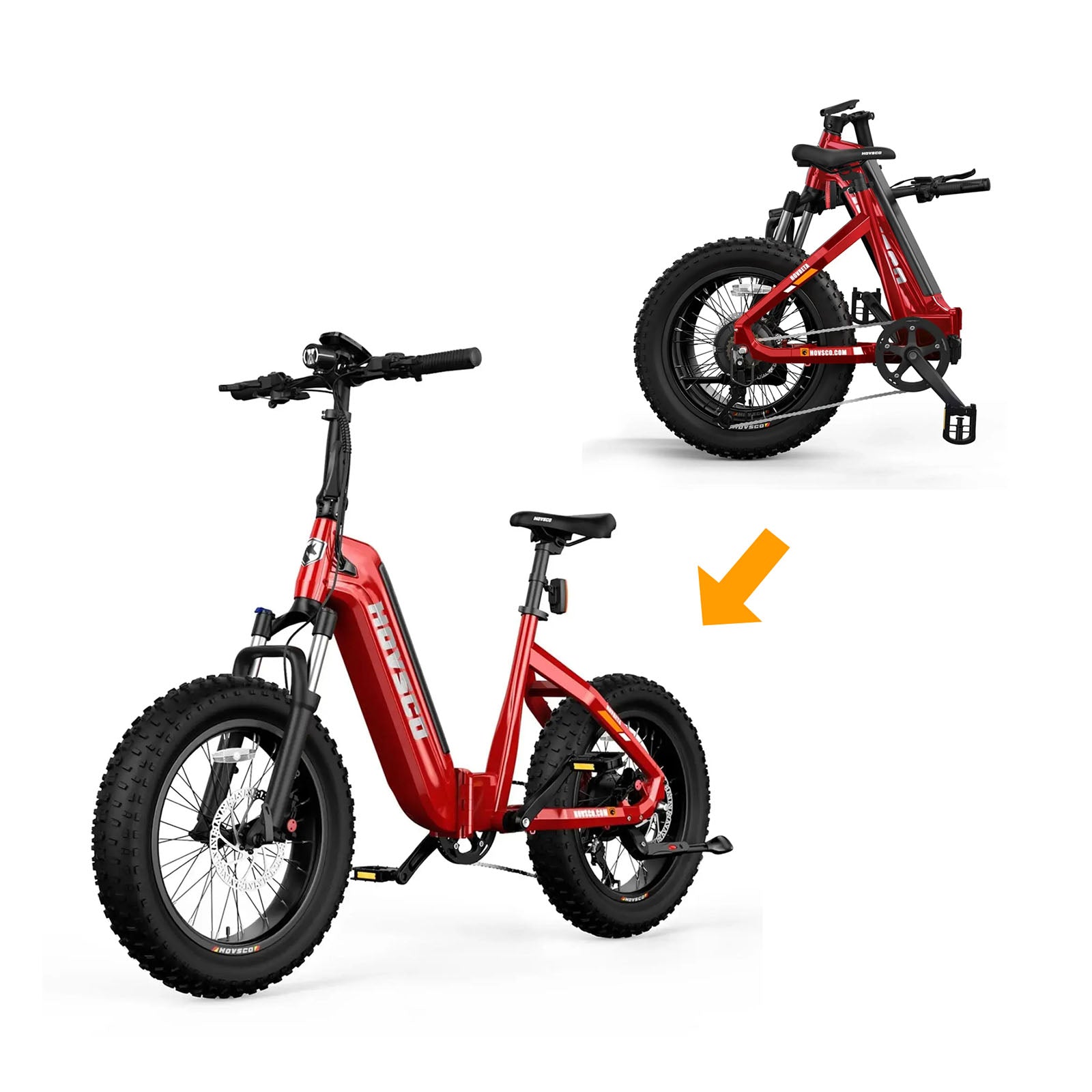 HOVSCO HovBeta 20" Foldable Fat Tire Electric Bike (SC)