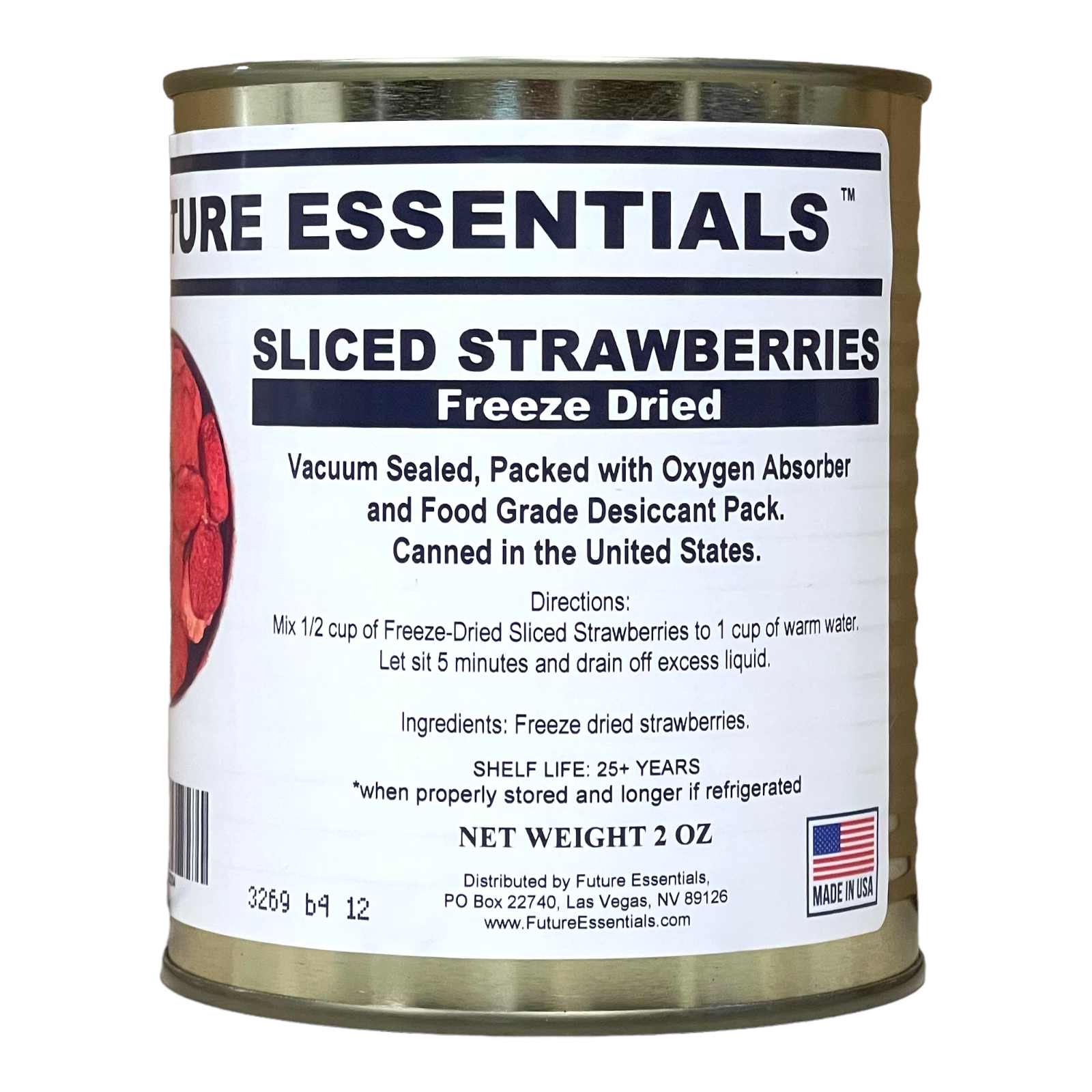 Future Essentials Freeze Dried Sliced Strawberries (SC)