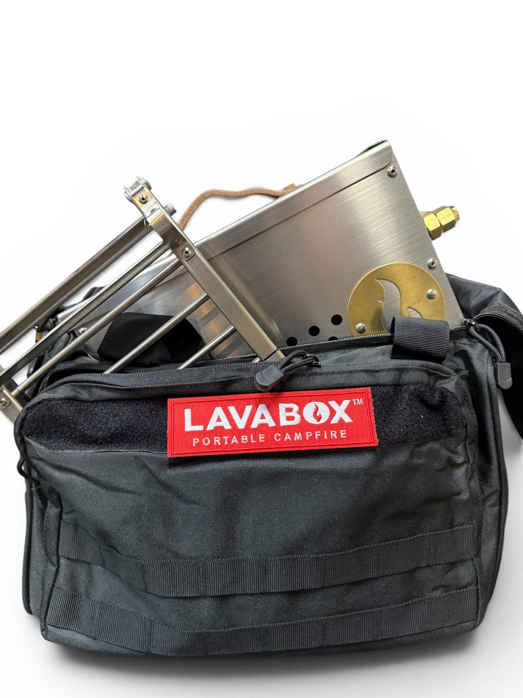 Hekla Combo: Hekla Combo: Extra Rugged LavaBox, Stand/Grill, and Carry Bag