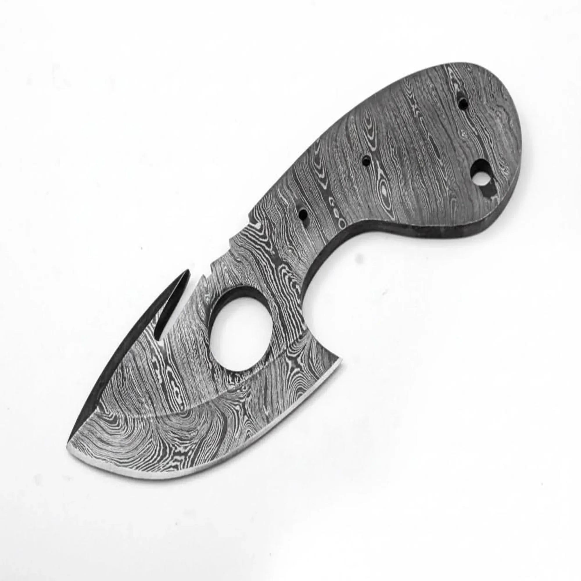 Custom Twist Damascus Steel Small Blank Blade for Skinning/ Hunting knife making Blank Blade