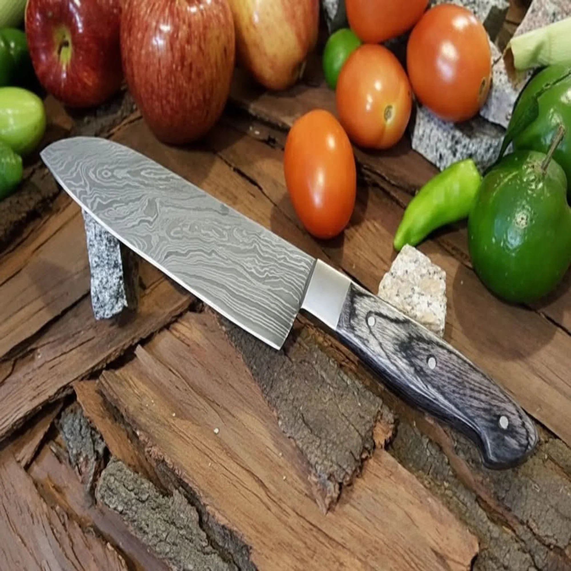 Custom Handmade Damascus Steel Chef knife/Kitchen Knife/Perfect Gift  DK-060
