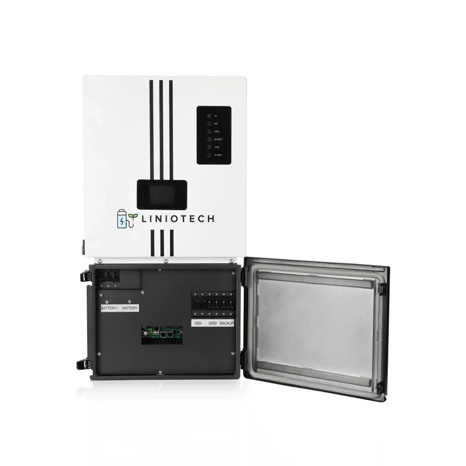 Liniotech 15kWh Hybrid Inverter All in One solar Inverter | 11.4kW AC Output 200A Pass Through (SC)