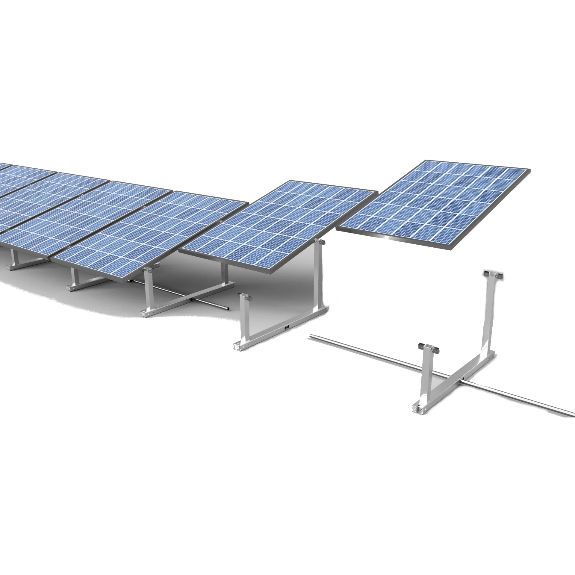 IntegraRack IR-30 Solar Panel Ground Mount | 30 Degree Angle | Aircraft Grade Aluminum (SC)