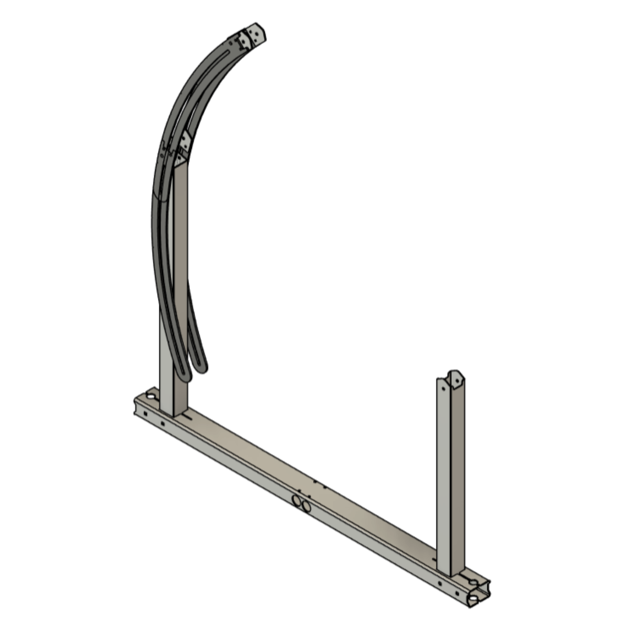 IntegraRack IR-45ASA Solar Panel Ground Mount | 15-45 Degree Adjustable Angle | Aircraft Grade Aluminum (SC)