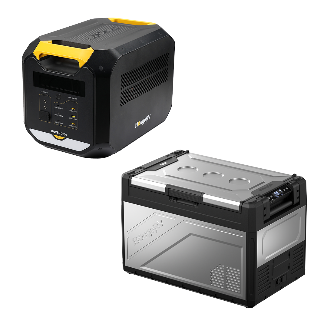 ROVER2000 Semi-Solid Portable Power Station with ROCKY Metal Fridge (SC)