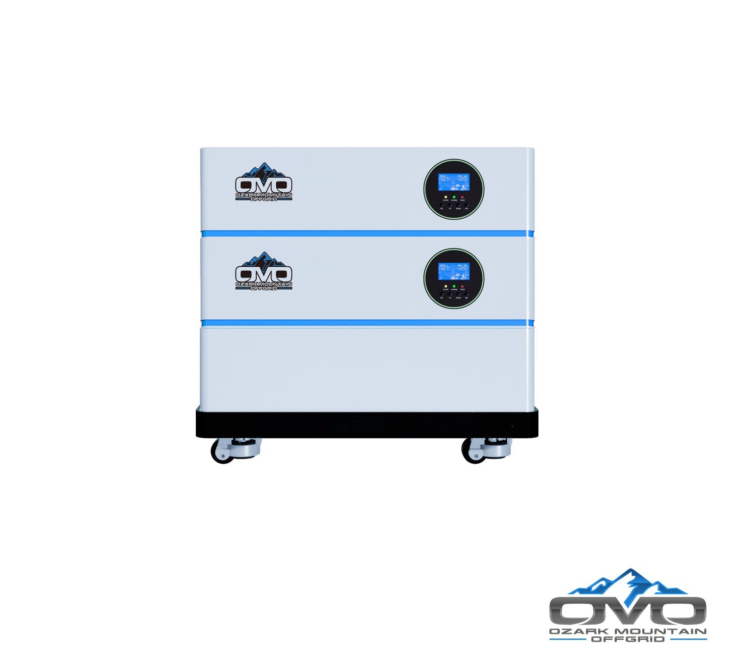 OMO All-In-One Customizable Stacking Inverter/Battery System 120/240 11000W Total Inverter Output + 5.12KW Lithium Battery (SC)