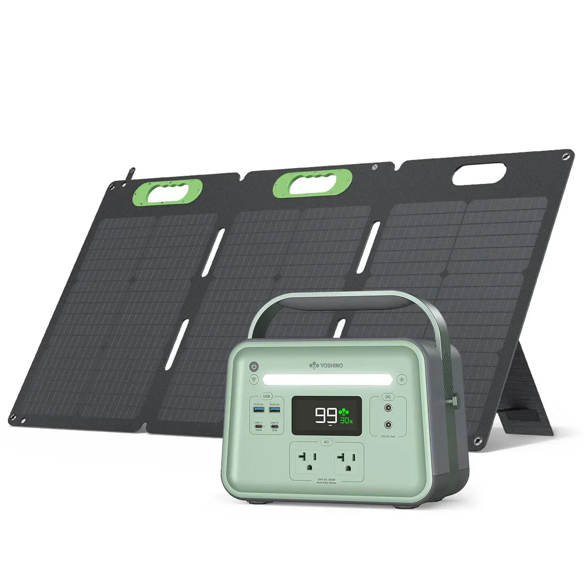 Yoshino B330 Power Station with SP100 Solar Panel (SC)