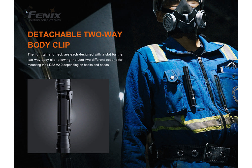 Fenix LD22 V2 Compact LED Flashlight - 800 Lumens (SC)