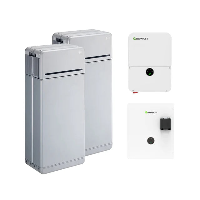LG 16H Prime 16kWh High Voltage Battery Bundle with Growatt 7.6kW or 11.4kW Grid-Tie Inverter (SC)