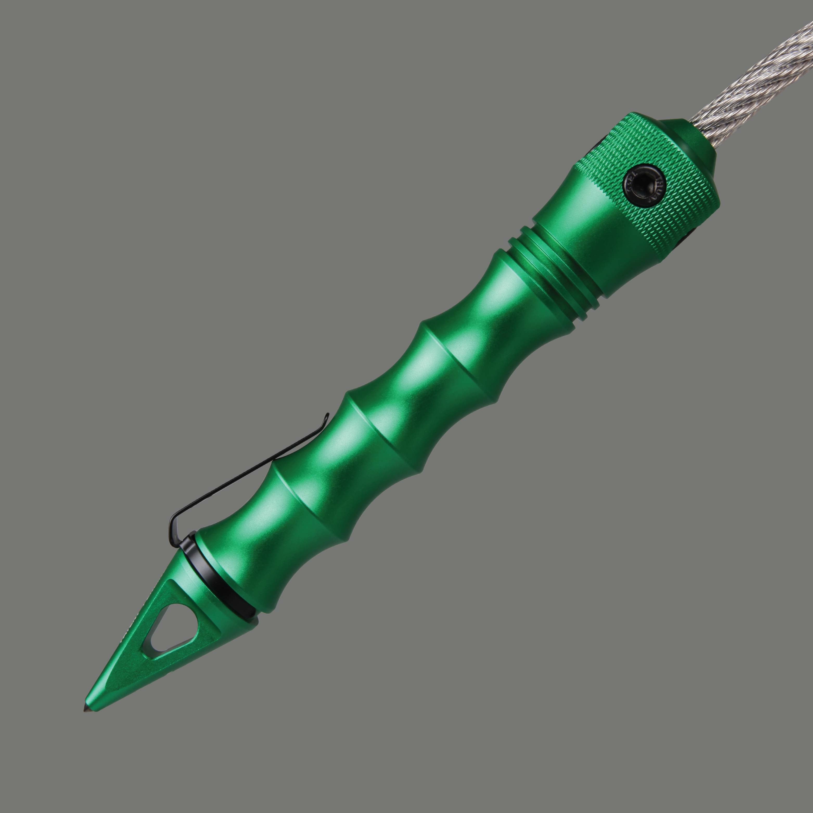 Stinger Whip Car Emergency Tool with Window Breaker (Midnight Green) (SC)