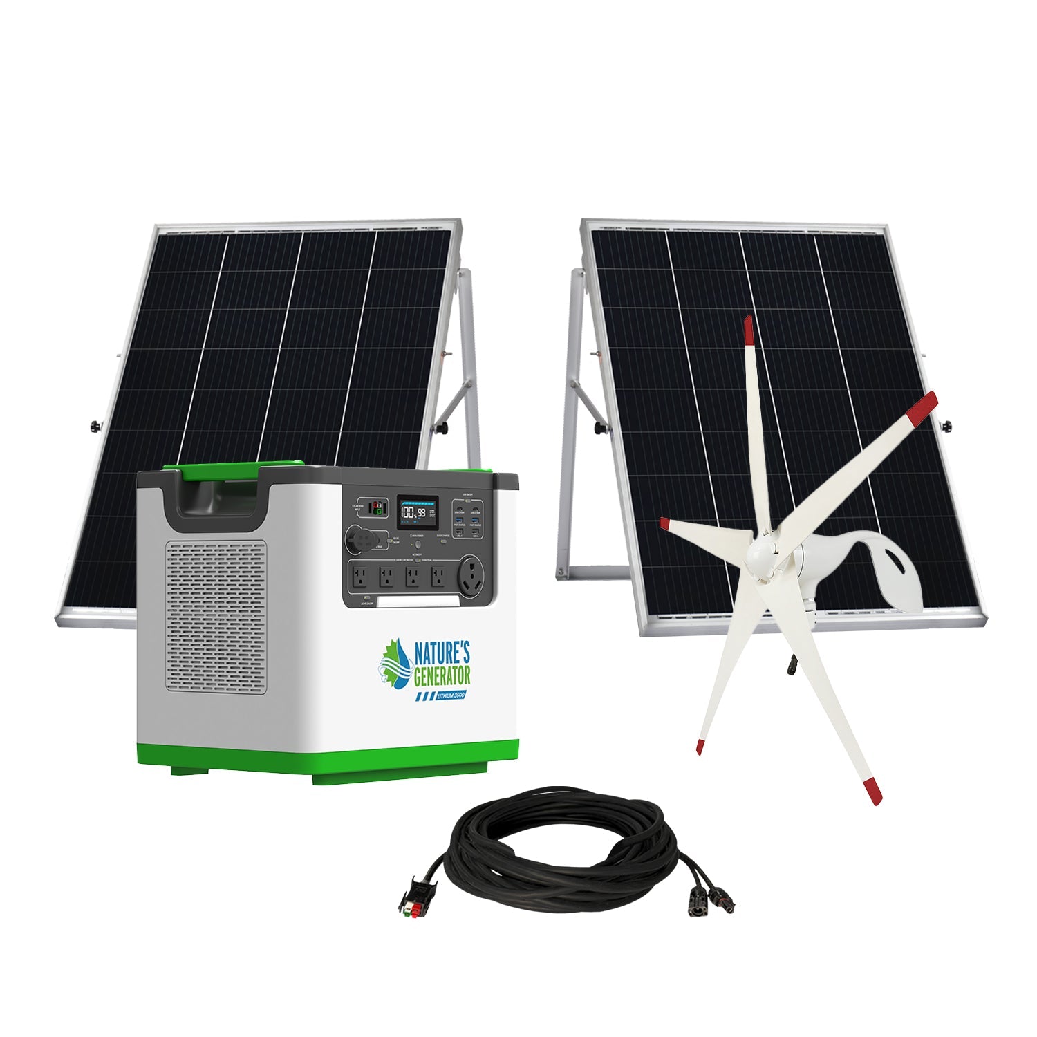 Nature's Generator Lithium 3600 Solar and Wind Generator (SC)
