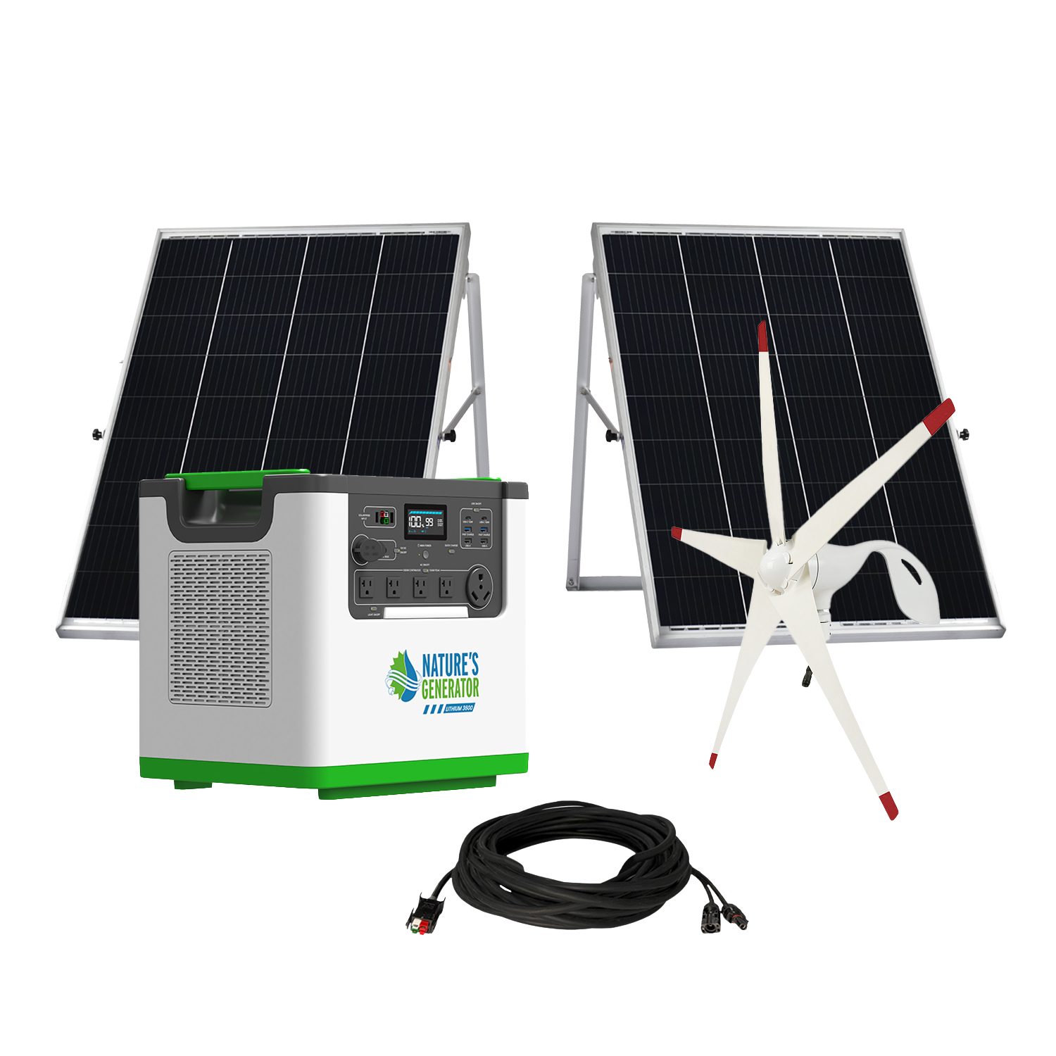 Nature's Generator Lithium 3600 Solar and Wind Generator