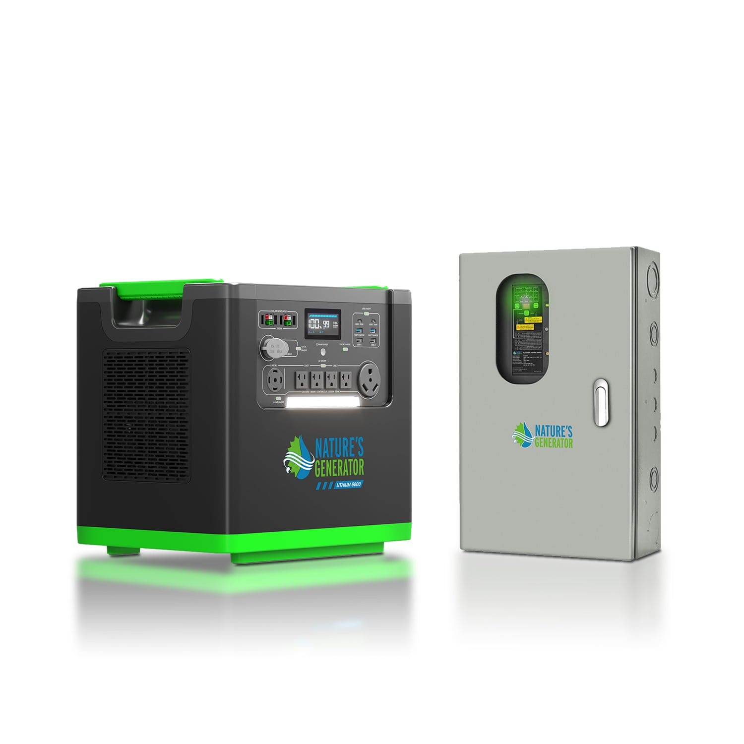 Nature's Generator Lithium 6000 and Transfer Switch (SC)