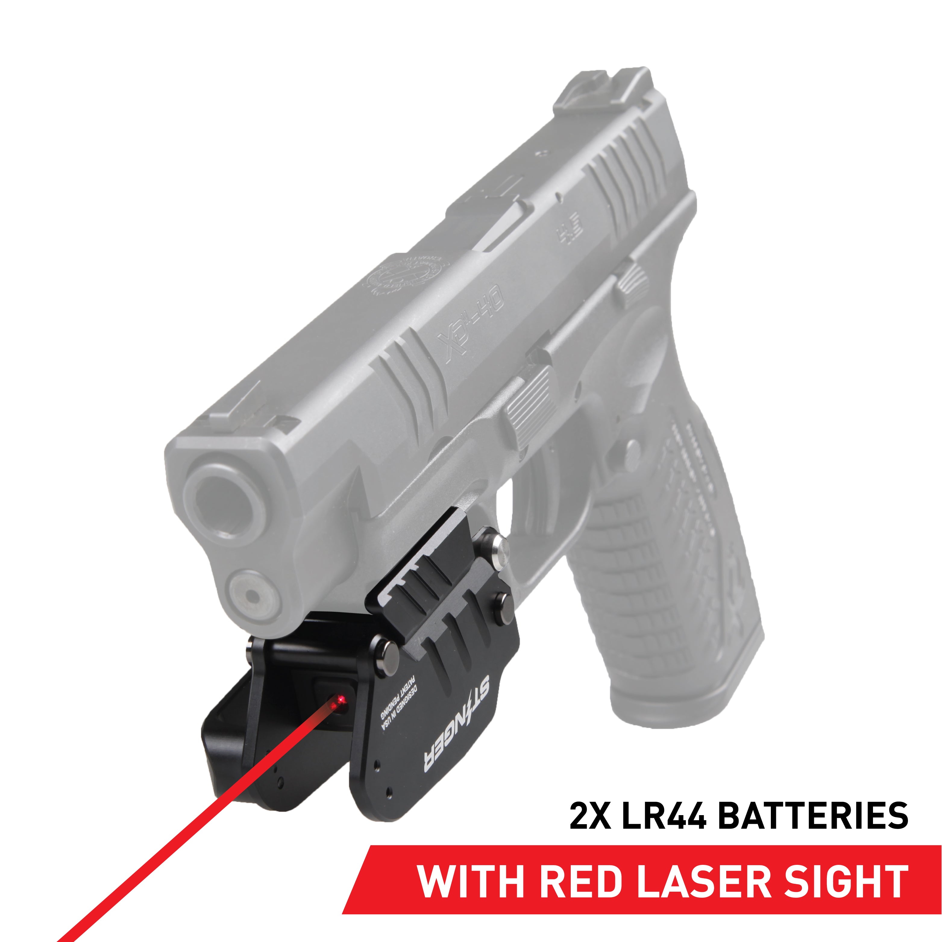 Stinger HL-1L Concealment Laser Sight System: Trigger Guard Protection, Minimalist Carry Holster (HDPE Body) (SC)