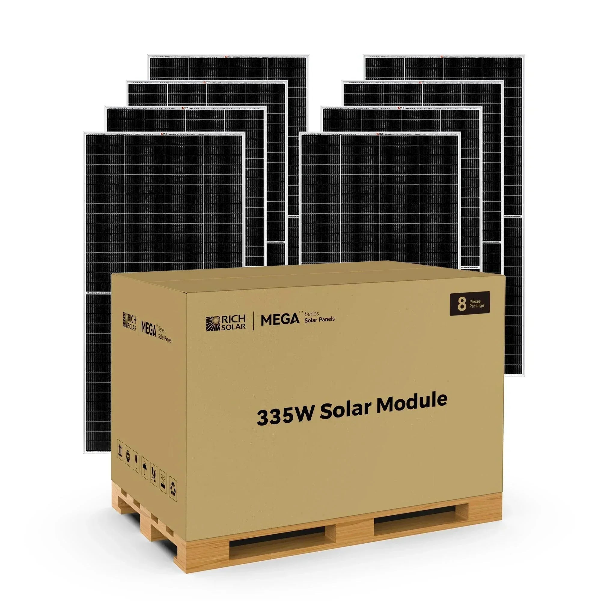 Rich Solar MEGA 335 Watt Solar Panel | Premium Grid-tie or Off-grid Solar Panel for Residential, Commercial, Agriculture