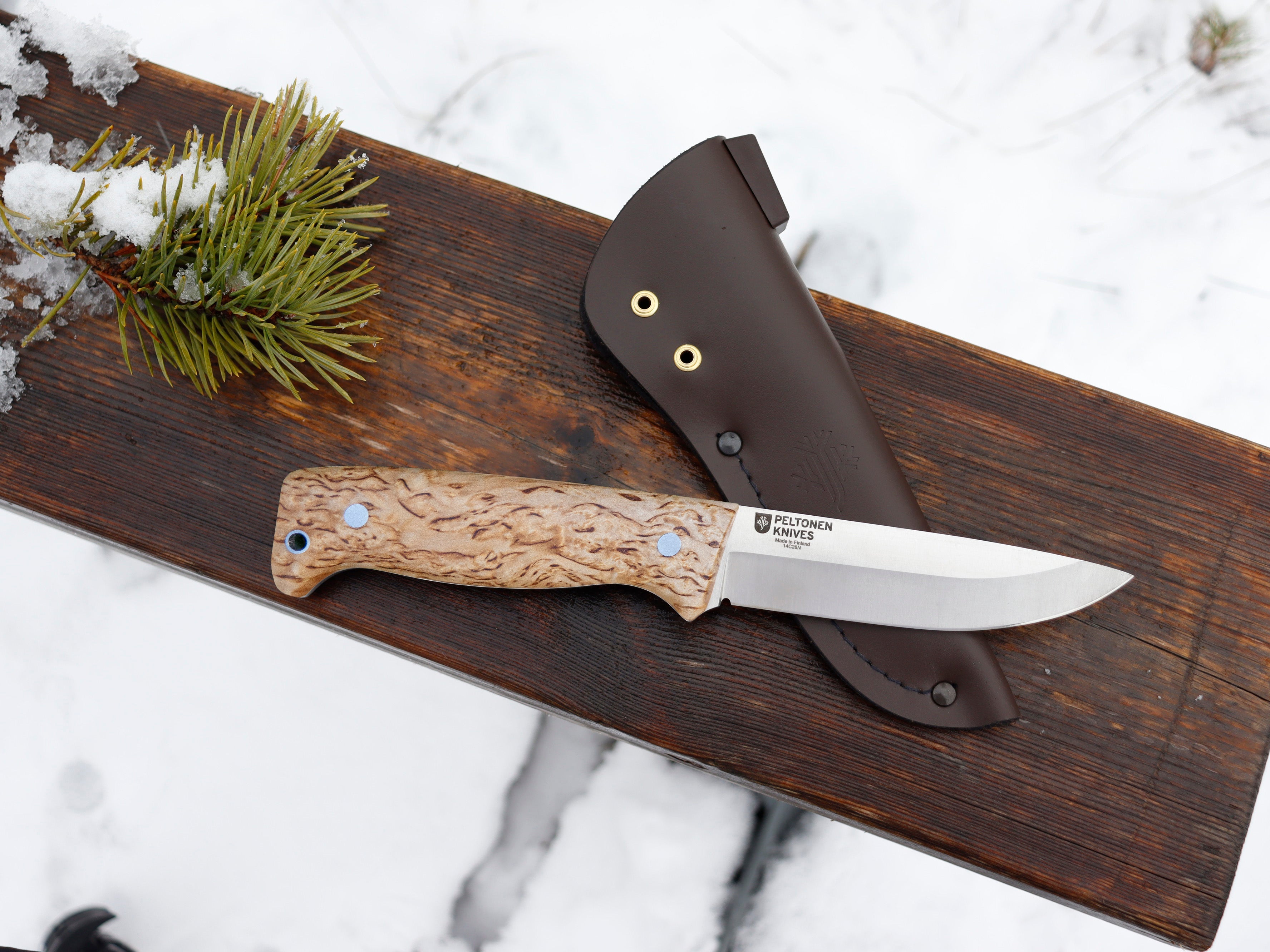 Peltonen M07 Ranger Puukko Full Tang, Curly Birch FJP500 (SC)