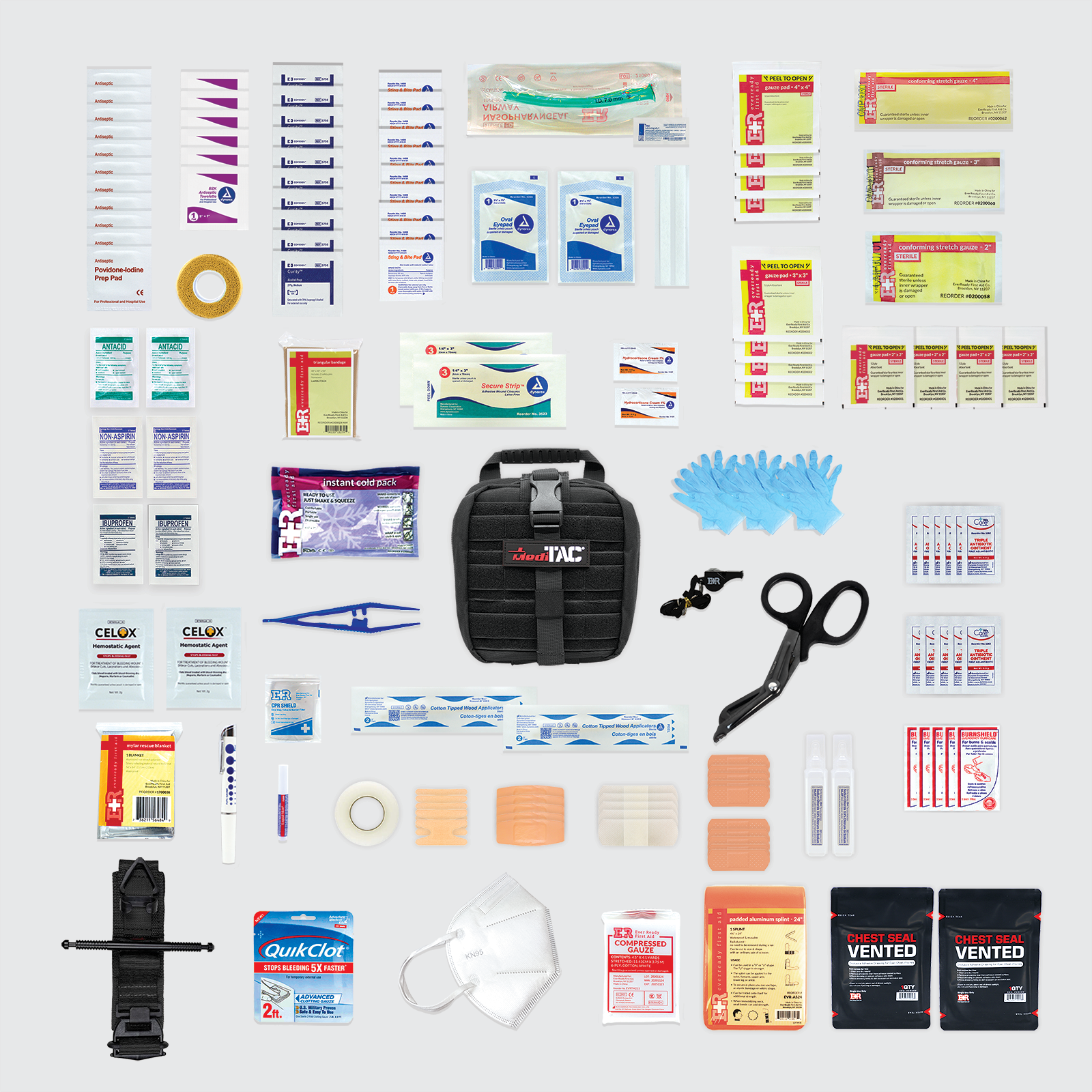 Small Rip-Away Owl Type Full Tactical Trauma Kit (SC)