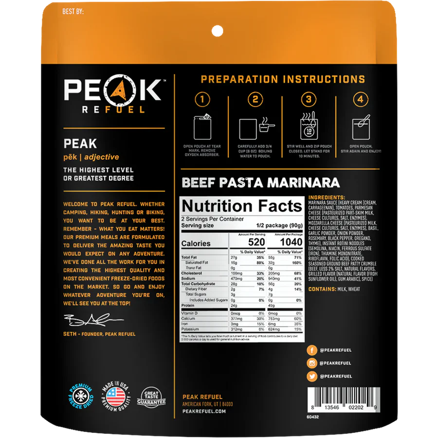 Be Ready for Anything: Hearty, Protein-Packed Beef Pasta Marinara for Any Emergency!