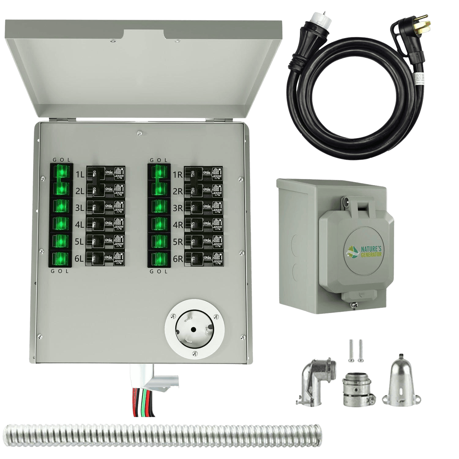 Nature's Generator 12-Circuit 120/240V 50A Non-Automatic Power Transfer Switch