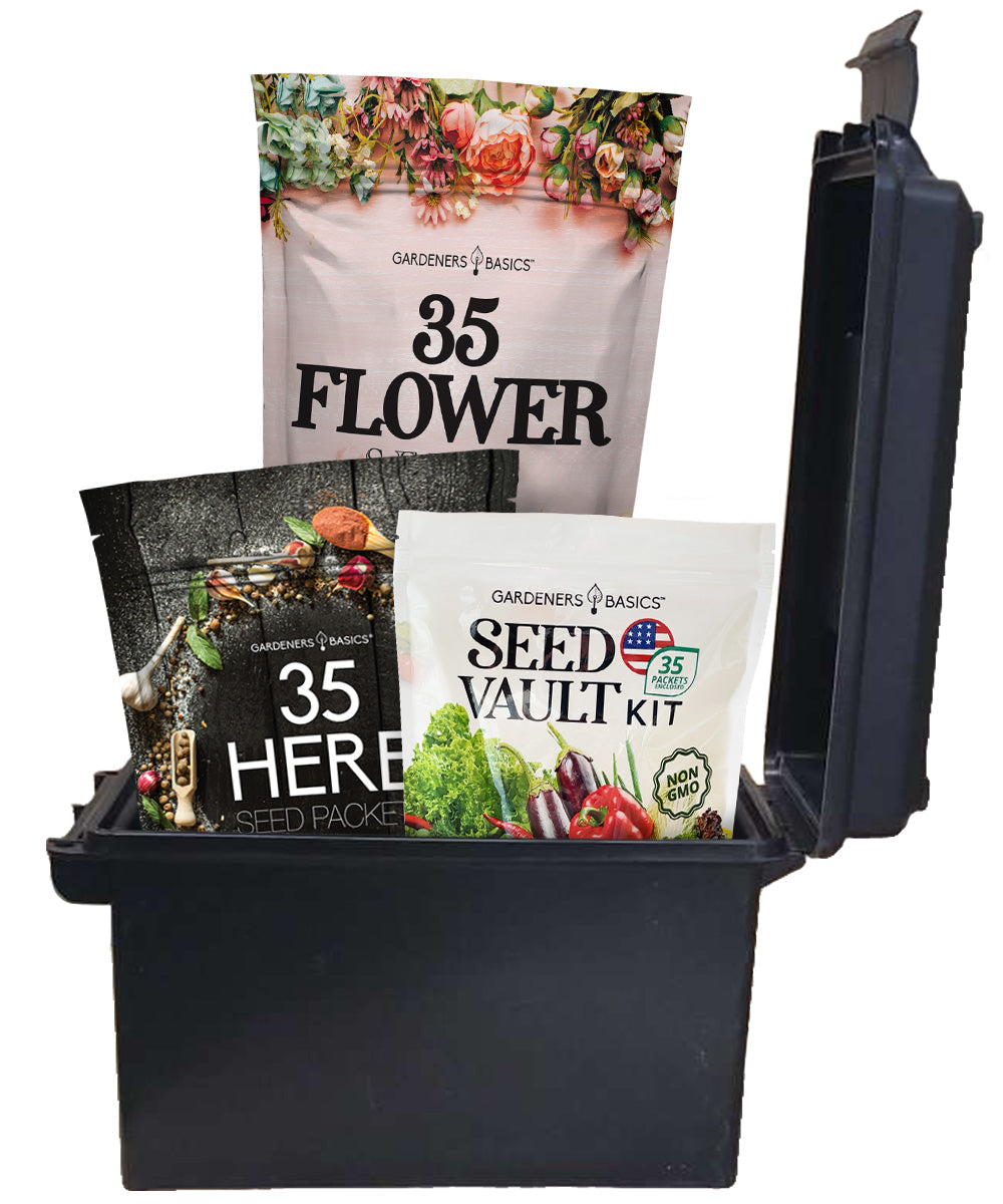 Gardening Seeds Kit - 105 Varieties of Vegetable, Fruit, Herb, and Flower Seeds (SC)
