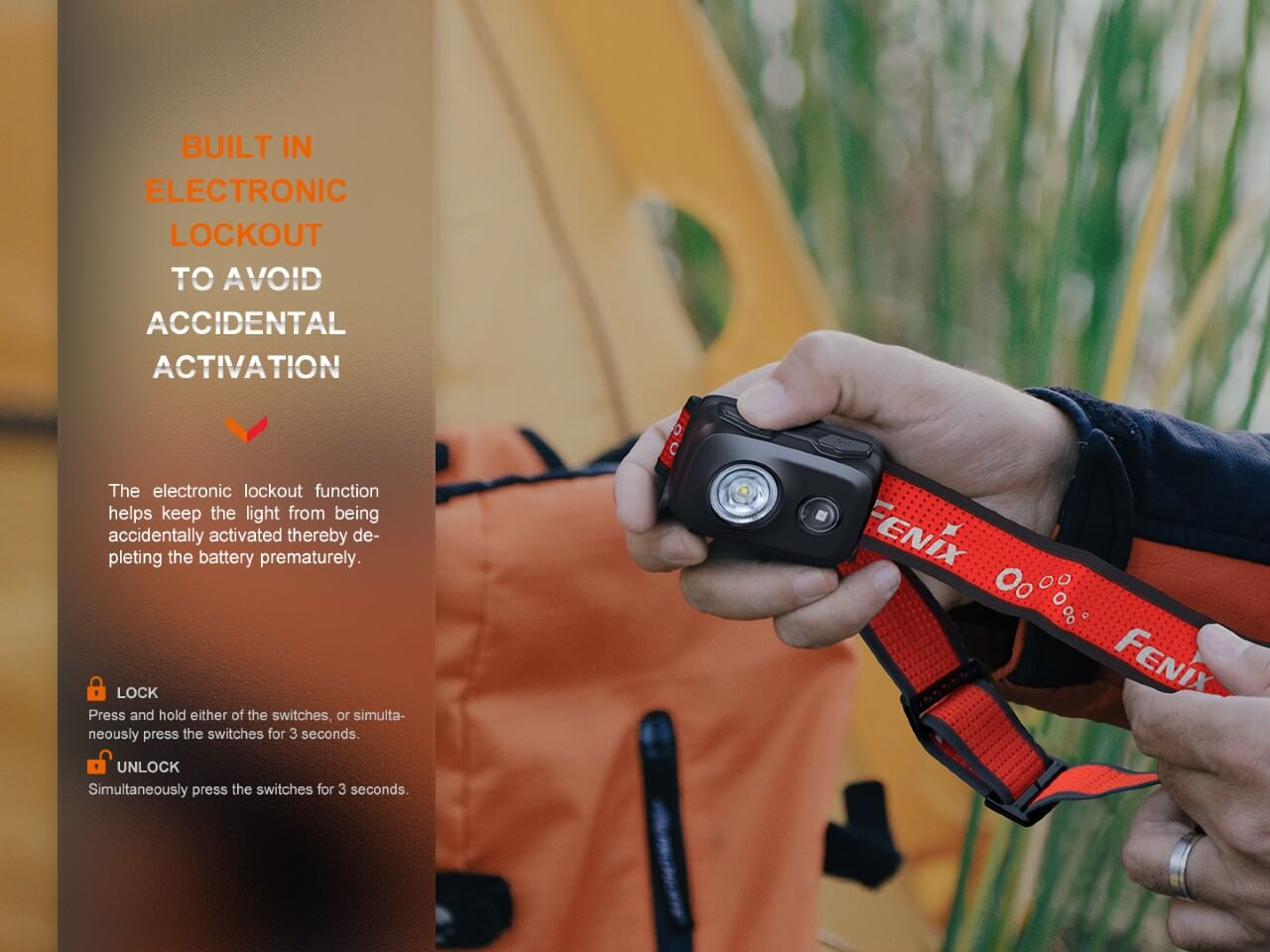 Fenix HL16 Lightweight Outdoor Hiking LED Headlamp (SC)
