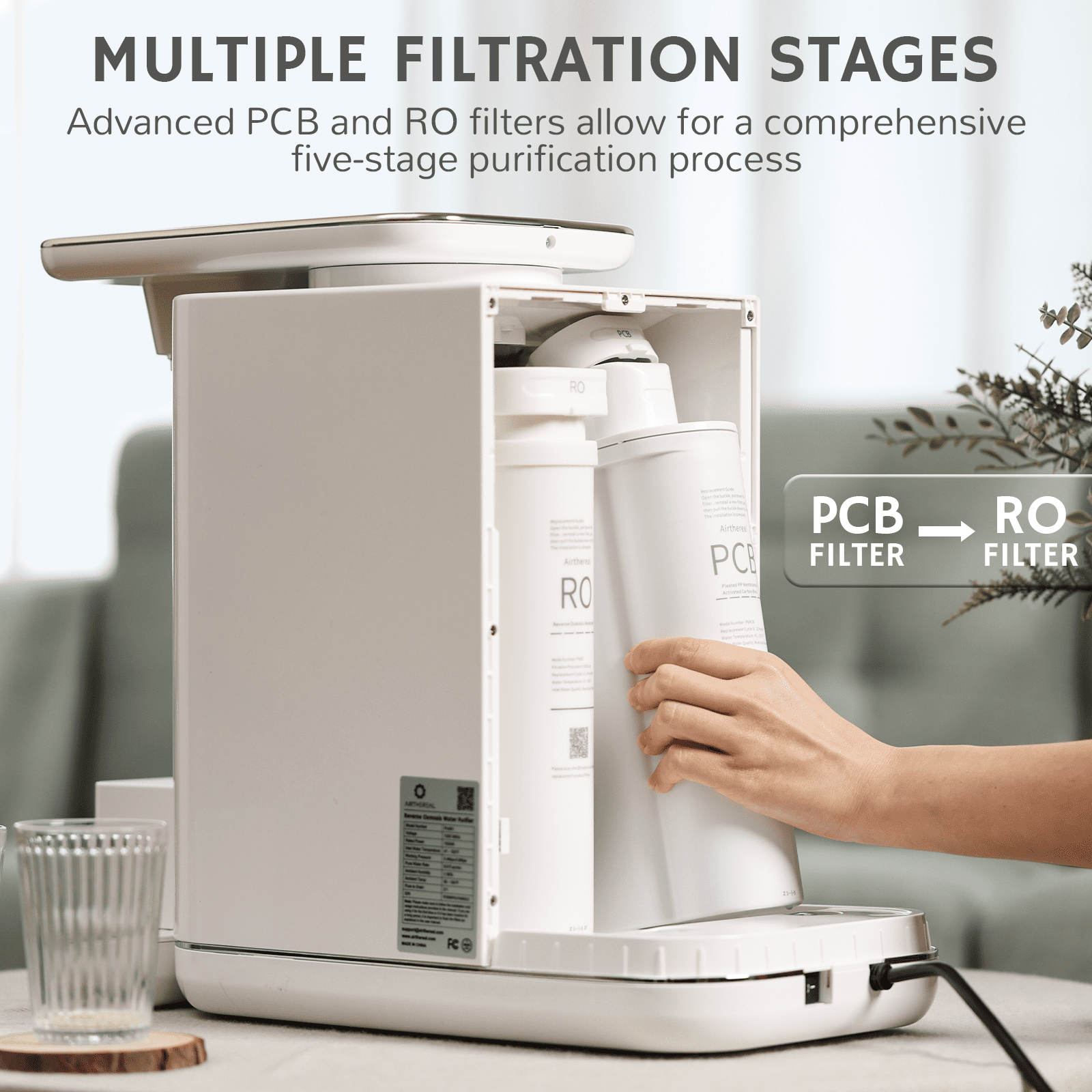 Pristine Pro6H RO Countertop Instant Hot Filtered Water Dispenser (SC)