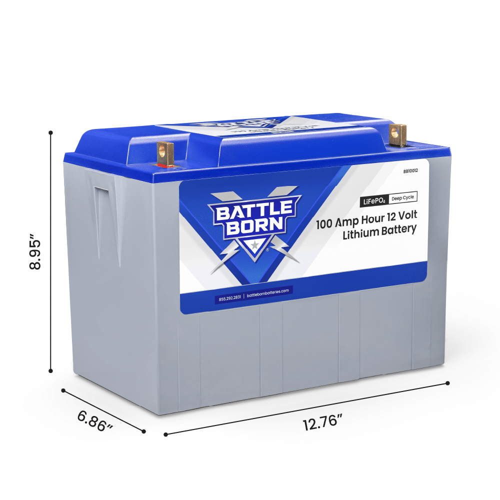 Battle Born 100Ah 12V LiFePO4 Deep Cycle Battery (SC)