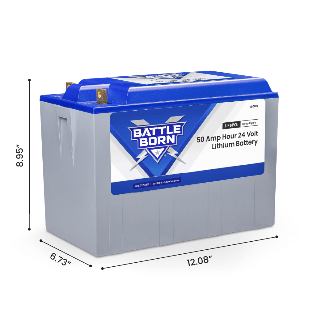 Battle Born 50Ah 24V LiFePO4 Deep Cycle Battery (SC)