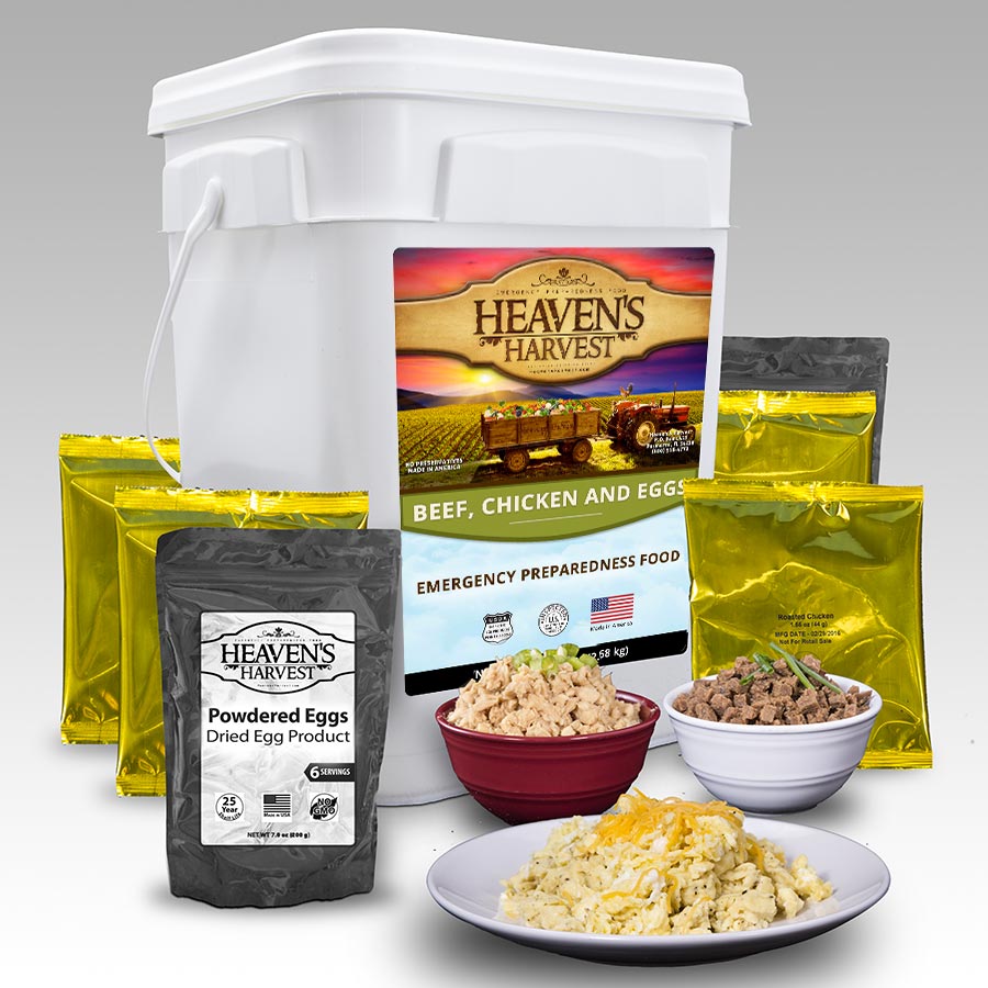 Protein Booster Bucket -  6 Pack - Emergency Survival Food Kit (SC)